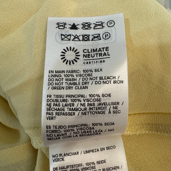 Reformation Anaiis Silk Dress Honeyglow - Picture 11 of 13